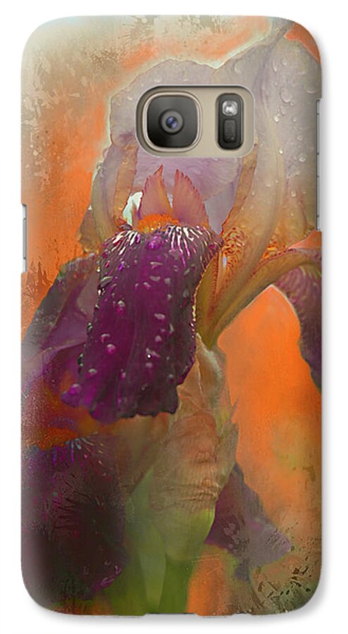 Flower Galaxy S7 Case featuring the digital art Iris Resubmit by Jeff Burgess