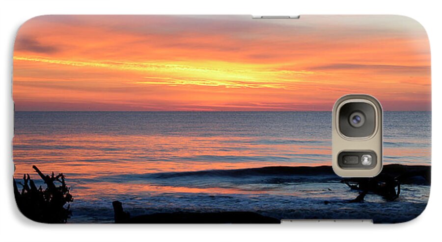 Beach Photographs Galaxy S7 Case featuring the photograph Jekyll Island Sunrise 2016B by Bruce Gourley