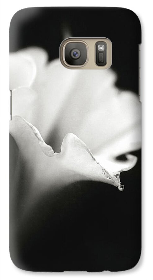 Lr_thefader Galaxy S7 Case featuring the photograph Just a white flower by Eduard Moldoveanu