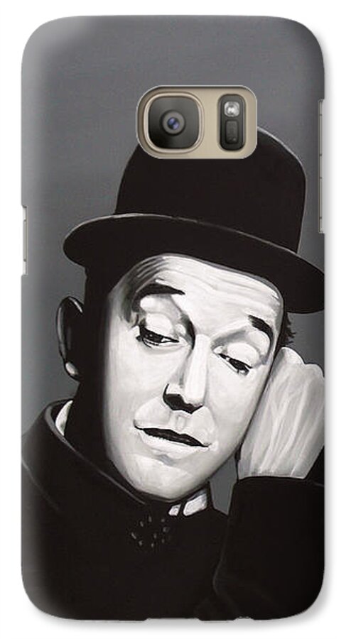 Laurel And Hardy Galaxy S7 Case featuring the painting Laurel and Hardy by Paul Meijering