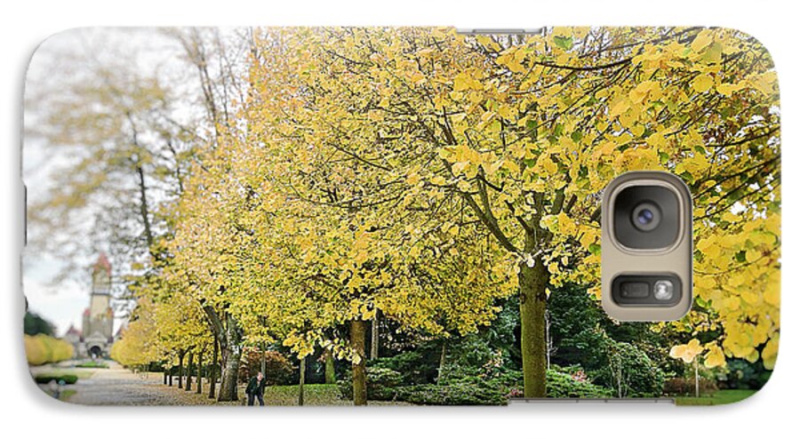 Autumn Photograph Galaxy S7 Case featuring the photograph Leipzig Memorial Park in Autumn by Ivy Ho