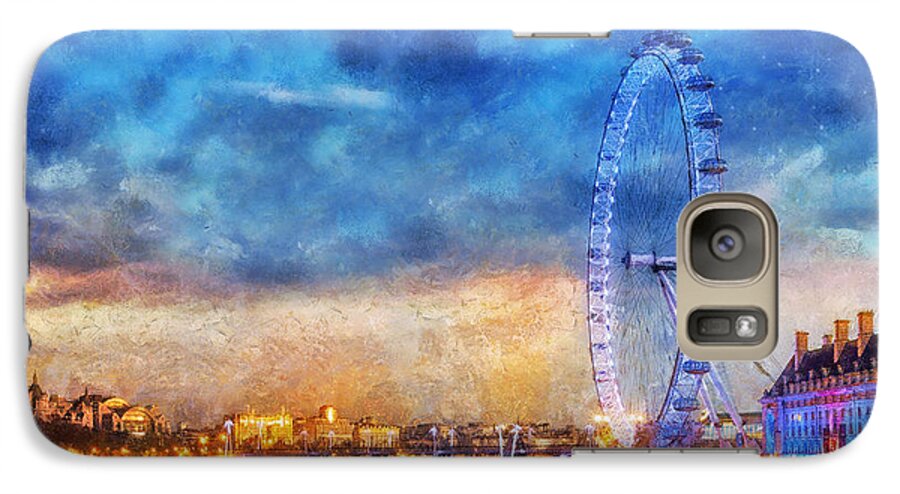 London Galaxy S7 Case featuring the photograph London Eye by Ian Mitchell