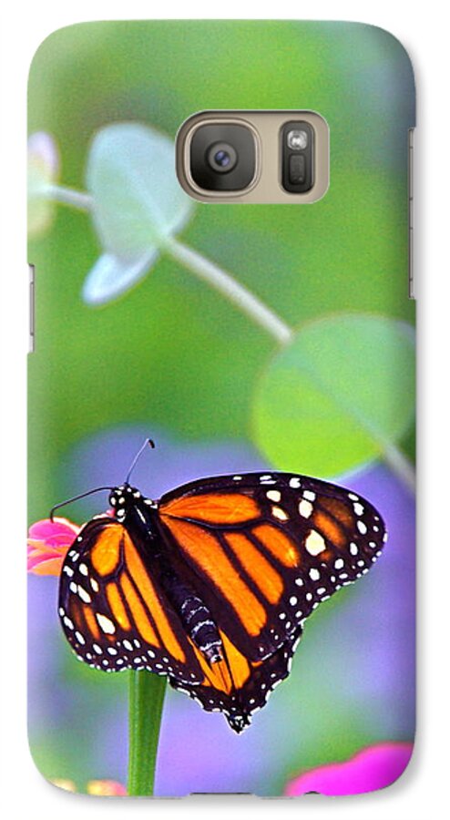 Magical Galaxy S7 Case featuring the photograph Magical Monarch by Byron Varvarigos