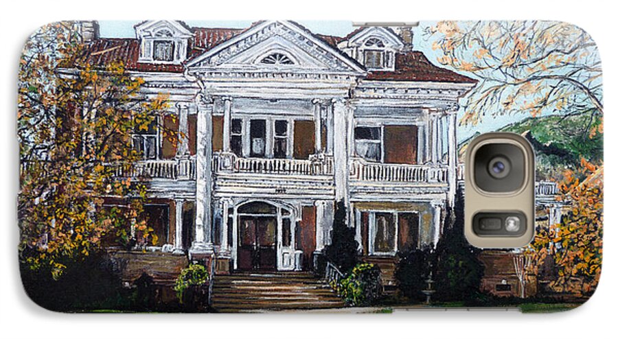 Mapleton Galaxy S7 Case featuring the painting Mapleton Hill Homestead by Tom Roderick