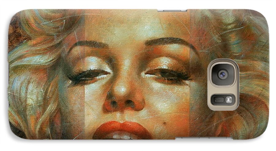 Marilyn Monroe Galaxy S7 Case featuring the painting Marilyn Monroe by Arthur Braginsky