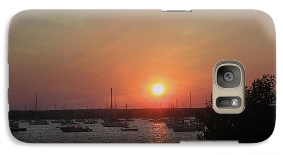 Ocean Galaxy S7 Case featuring the photograph Marion Massachusetts Bay by Kathy Barney