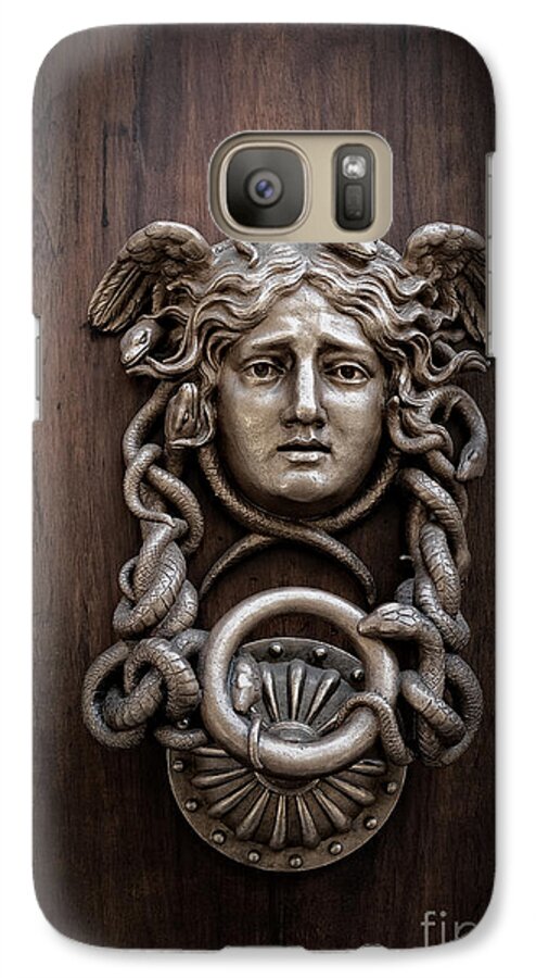 Rome Galaxy S7 Case featuring the photograph Medusa Head Door Knocker by Edward Fielding