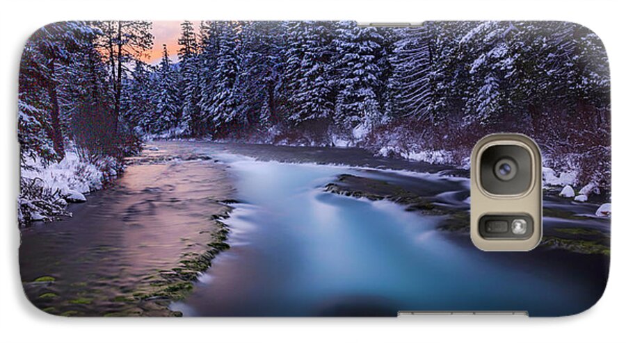 River Galaxy S7 Case featuring the photograph Metolius Sunset by Cat Connor