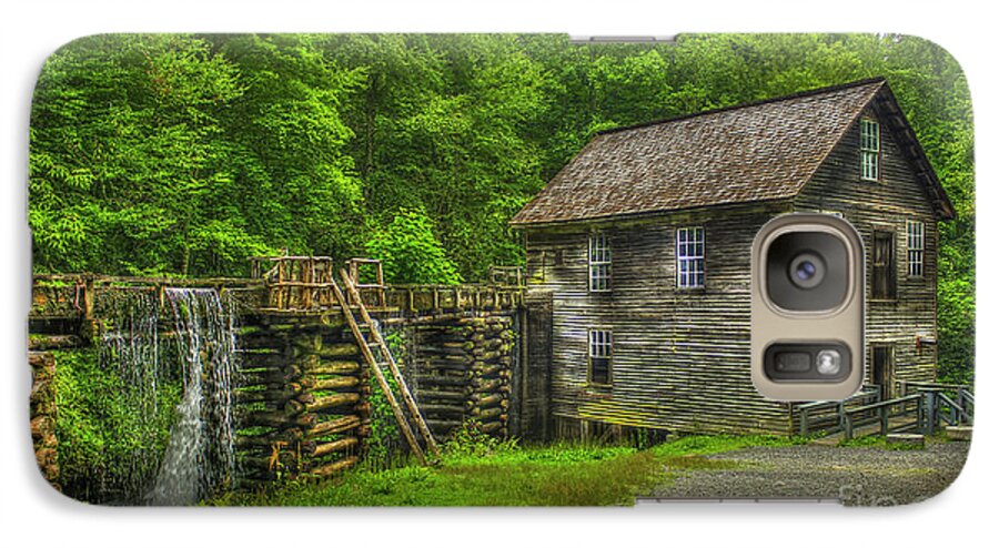Reid Callaway Historic Mingus Mil Artl Galaxy S7 Case featuring the photograph Mingus Mill 3 Mingus Creek Great Smoky Mountains Art by Reid Callaway