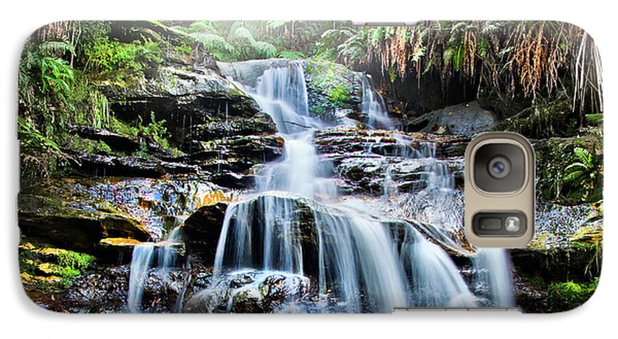 Australian Waterfalls Galaxy S7 Case featuring the photograph Misty Falls by Az Jackson
