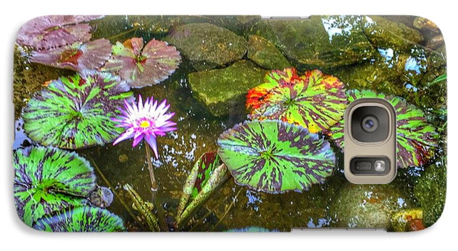 Iowa Galaxy S7 Case featuring the photograph Monet's Pond at the Fair by Jame Hayes