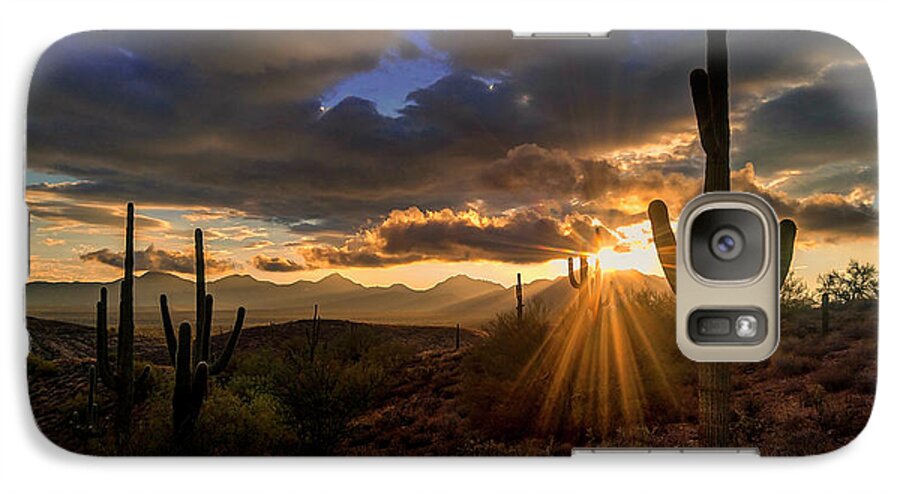Sunburst Galaxy S7 Case featuring the photograph Monsoon Sunburst by Anthony Citro