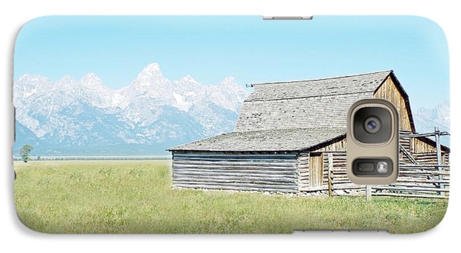 United States Galaxy S7 Case featuring the photograph Mormon Row Barn - Grand Tetons by Joseph Hendrix