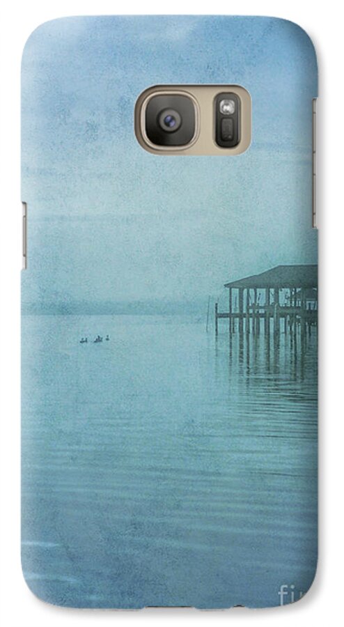 Morning Mist In Blue Galaxy S7 Case featuring the digital art Morning Mist in Blue by Randy Steele