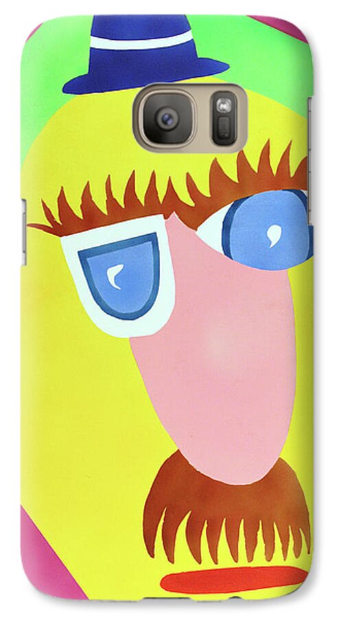 Modern Art Galaxy S7 Case featuring the painting Mr. Strangefellow by Thomas Blood