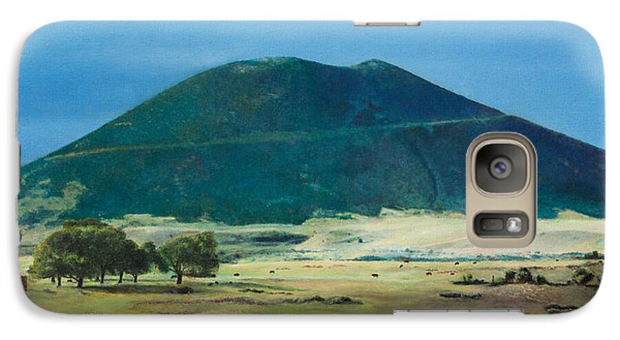 Landscape Galaxy S7 Case featuring the painting Mt. Capulin in Summer by Joshua Martin