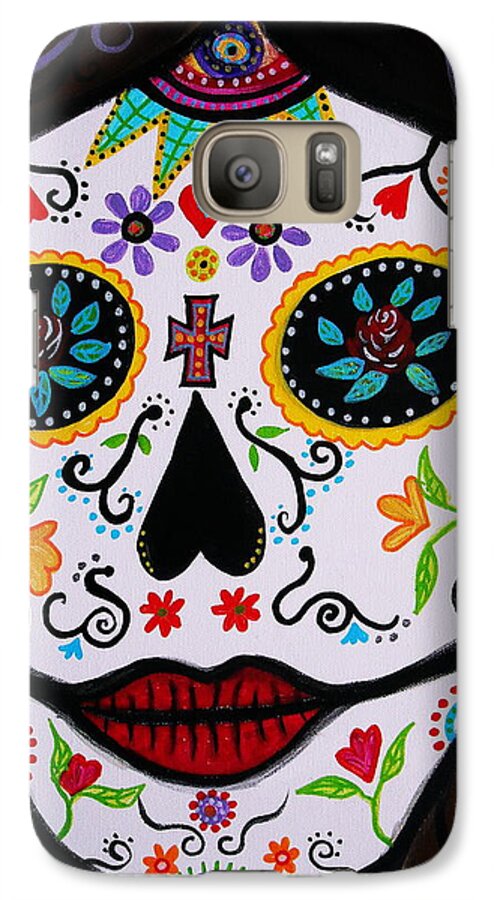 Dia Galaxy S7 Case featuring the painting Muertos by Pristine Cartera Turkus