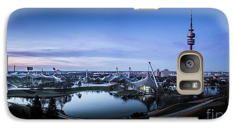 2x1 Galaxy S7 Case featuring the photograph Munich - watching the sunset at the Olympiapark by Hannes Cmarits