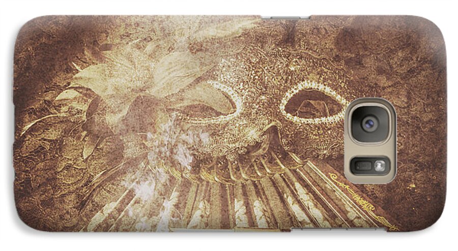 Classical Galaxy S7 Case featuring the photograph Mysterious vintage masquerade by Jorgo Photography