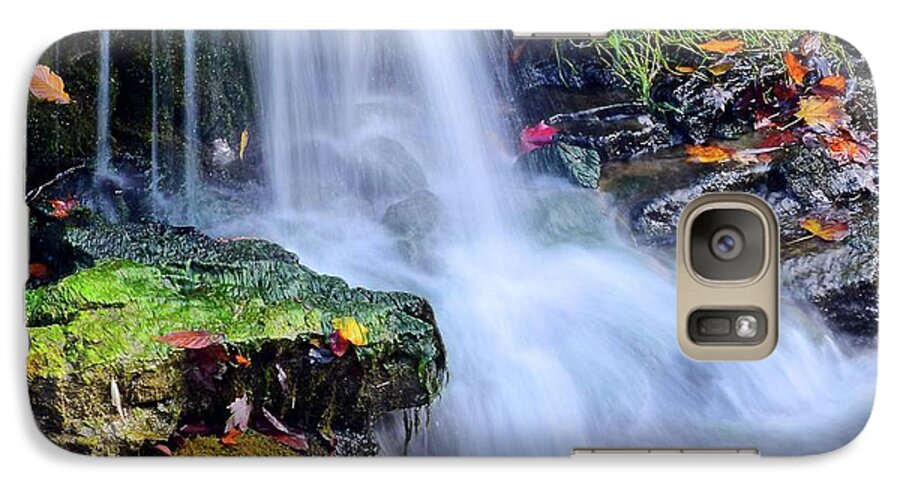 Waterfall Galaxy S7 Case featuring the photograph Natural Flowing Water by Frozen in Time Fine Art Photography