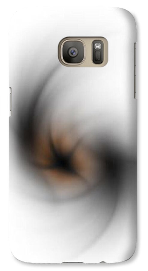 Abstract Galaxy S7 Case featuring the digital art No Light by John Krakora