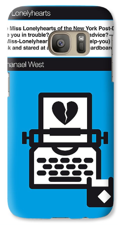 Nathanael Galaxy S7 Case featuring the digital art No011-MY-Miss Lonelyhearts-Book-Icon-poster by Chungkong Art