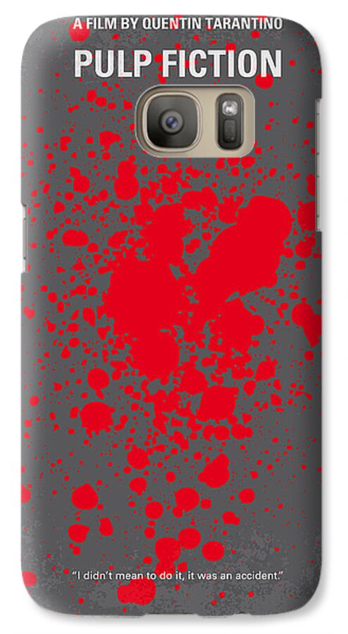 Pulp Fiction Galaxy S7 Case featuring the digital art No067 My Pulp Fiction minimal movie poster by Chungkong Art