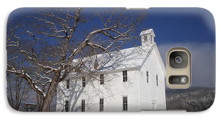 Boxley Baptist Church Galaxy S7 Case featuring the photograph Old Boxley Community Building and Church in Winter by Michael Dougherty