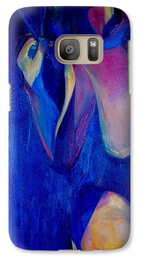 Oil Painting Galaxy S7 Case featuring the painting On The Path by Daun Soden-Greene