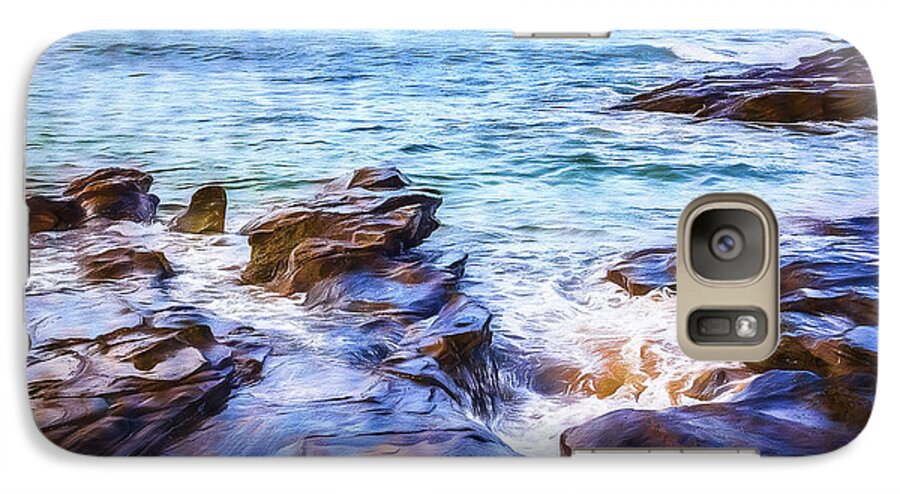 Rocks Galaxy S7 Case featuring the photograph On the Rocks by Perry Webster