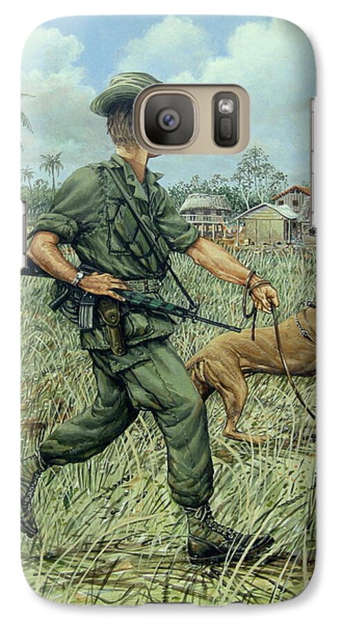 Combat Art Galaxy S7 Case featuring the painting On Track by Bob George