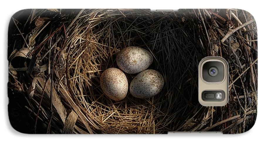 Egg Galaxy S7 Case featuring the photograph One of the most private things in the world is an egg until it is broken MFK Fisher by Mark Fuller