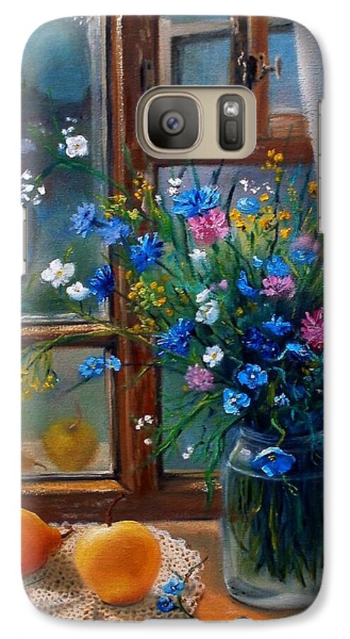  Realism Galaxy S7 Case featuring the painting Path to Home by Nina Mitkova