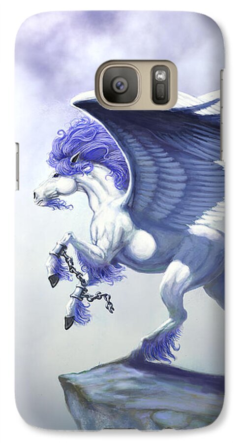Pegasus.fantasy Galaxy S7 Case featuring the digital art Pegasus Unchained by Stanley Morrison