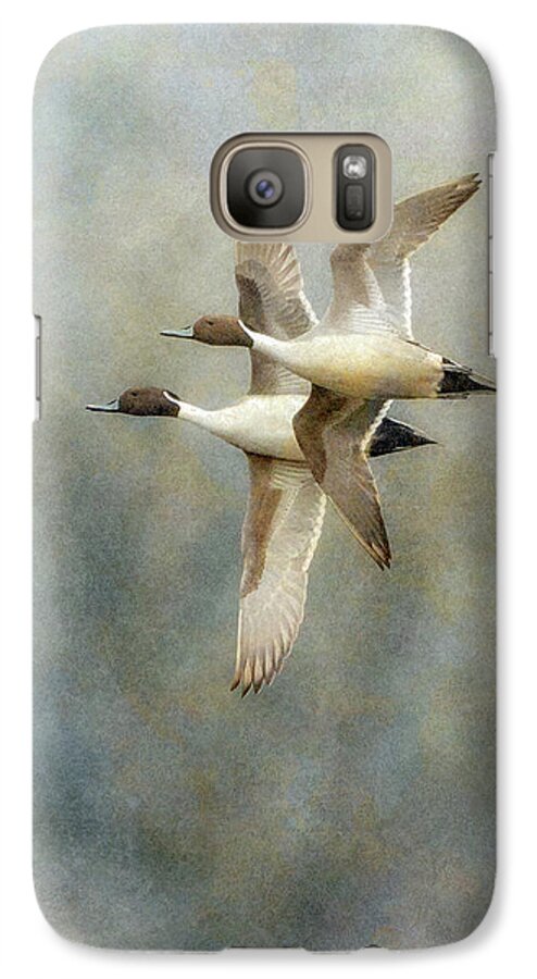 Duck Galaxy S7 Case featuring the photograph Pintail Duo by Angie Vogel