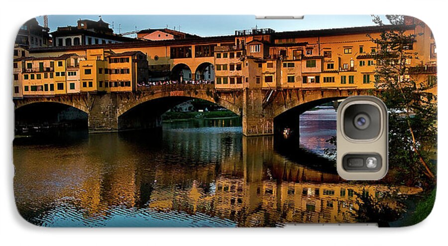 Ponte Vecchio Galaxy S7 Case featuring the photograph Ponte Vecchio from west by Harry Spitz