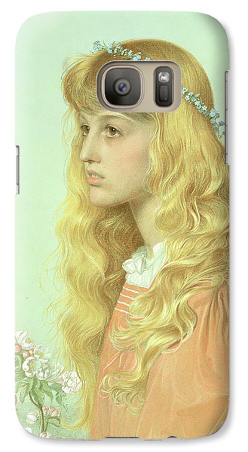 Sandys Galaxy S7 Case featuring the drawing Portrait of Miss Adele Donaldson, 1897 by Anthony Frederick Augustus Sandys
