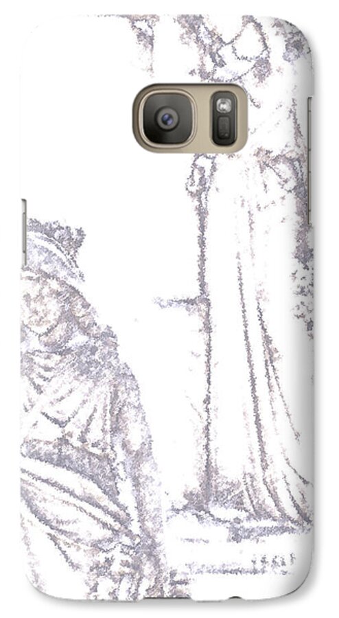 Cross Galaxy S7 Case featuring the photograph Procession Of Faith 2 by Linda Shafer