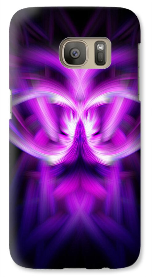 Purple Galaxy S7 Case featuring the photograph Purple Bug by Cherie Duran