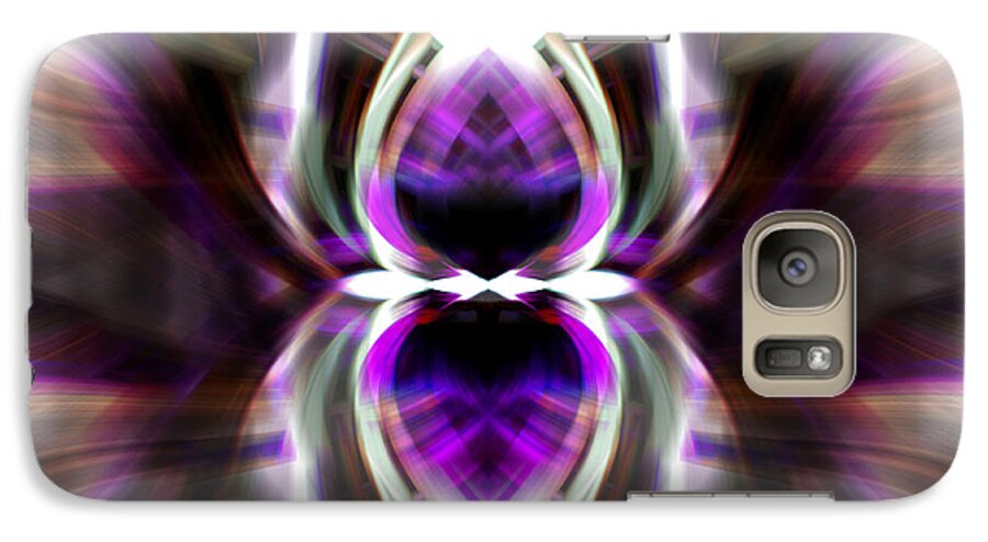Purple Galaxy S7 Case featuring the photograph Purple Butterfly by Cherie Duran