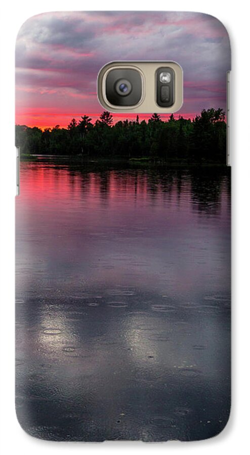 Sunset Galaxy S7 Case featuring the photograph Raindrops At Sunset by Mary Amerman