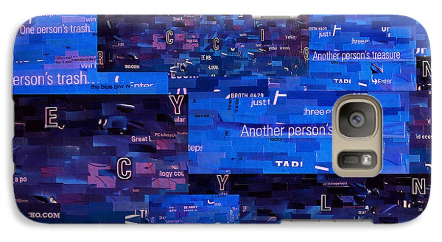 Magazine Collage Galaxy S7 Case featuring the digital art Recycling by Shawna Rowe