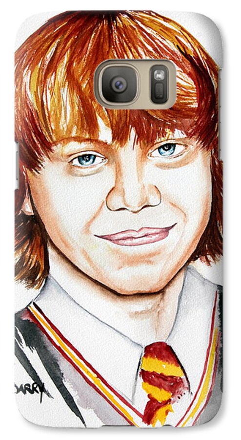 Ron Weasley Galaxy S7 Case featuring the painting Ron Weasley by Maria Barry