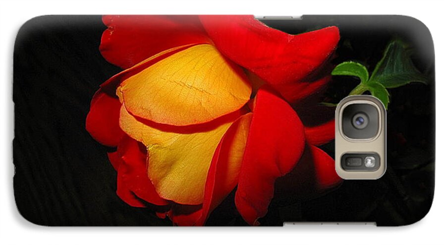 Rose Galaxy S7 Case featuring the photograph Rose Of Fire by Joyce Dickens