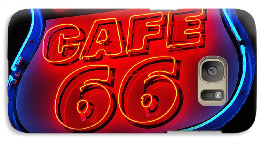 Sign Galaxy S7 Case featuring the photograph Route 66 by Donna Greene