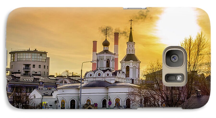 Feast Of The Cross Galaxy S7 Case featuring the photograph Russian Ortodox Church in Moscow, Russia by Alexey Stiop