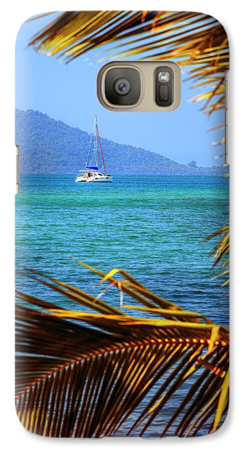 Sailboat Galaxy S7 Case featuring the photograph Sailing vacation by Alexey Stiop