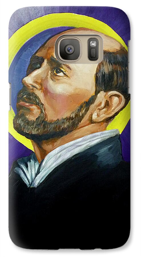Saint Galaxy S7 Case featuring the painting Saint Ignatius Loyola by Bryan Bustard
