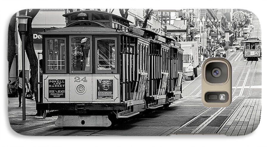 San Francisco Galaxy S7 Case featuring the photograph San Francisco Cable Cars by Eddie Yerkish