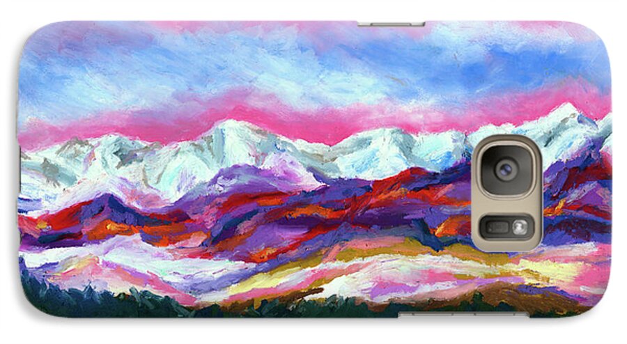 Sangre De Cristo Galaxy S7 Case featuring the painting Sangre de Cristo Mountains by Stephen Anderson